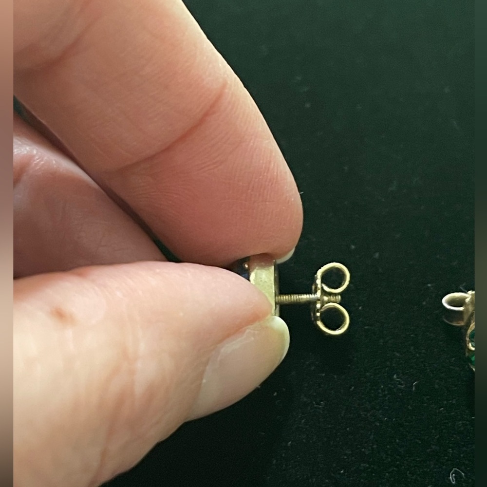 Multi colored stud earrings